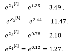 exponential value calculated numeric